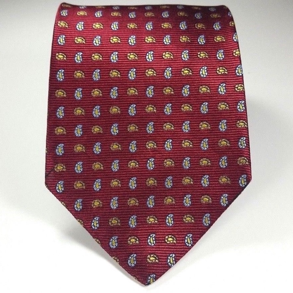 Brooks Brothers Makers Men's Red Silk Neck Tie